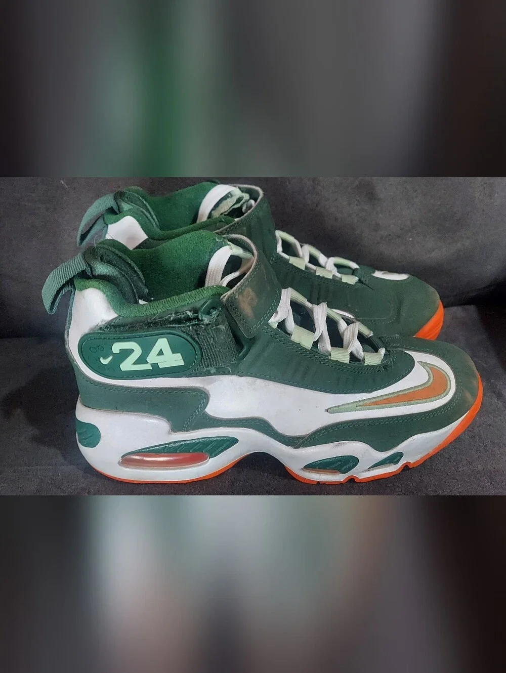 Nike Air Griffey Max 1 GS Miami Hurricanes Size 4y